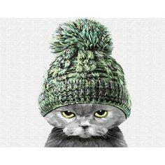 Картина по номерам Хмурый котенок 40х50 см АртТойс