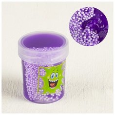 Слайм "Плюх" фиолетовый, контейнер с шариками, 40 г (1 шт.) Pro Market