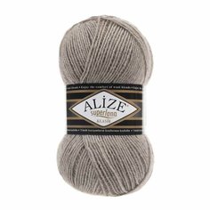 Пряжа ALIZE SUPERLANA KLASIK, св. коричневый - 207, 25% шерсть, 75% акрил, 5 мотков, 100 г, 280 м.