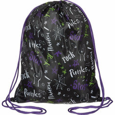 Мешок для обуви №1School РОК без ручек, светоотр,36х47