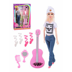 Игр. наб. Красотка, в компл. кукла 29 см, 7 предметов Наша Игрушка