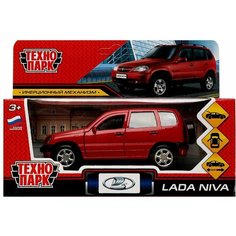 Автомобиль металлический инерционный LADA NIVA 12 см Цвет Красный технопарк LADANIVA-12-RD