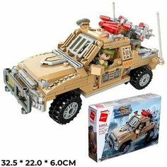 Конструктор 22012 QMAN Боевая машина 281 дет. в кор. Нет бренда