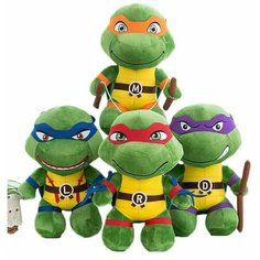 Мягкие игрушки Черепашки-ниндзя 4 штуки по 25 СМ Toys For Children
