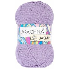 Пряжа ARACHNA JASMIN 80% хлопок, 20% полиэстер 5 шт. х 100 г 250 м N141 св. сиреневый