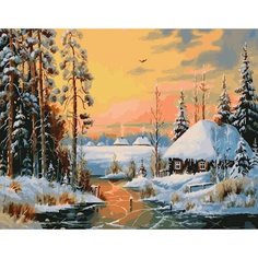 Картина по номерам Зимний пейзаж 40х50 см АртТойс