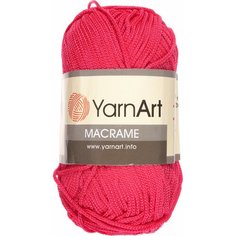 Пряжа YarnArt Macrame малиновый (163), 100%полиэстер, 130м, 90г, 5шт