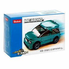 Конструктор Механо "Тачка", инерция, 57 деталей Sluban