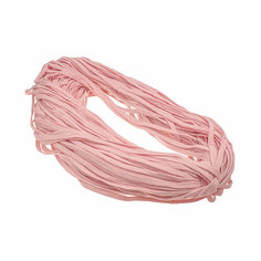 Шнур х/б плоский 10 мм розовый / Шнур хлопковый для рукоделия 5 м Китай