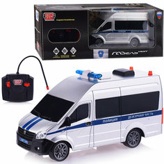 Машина р/у Газель Next Полиция, 21,5 см, (свет, сереб.) коробке Технопарк