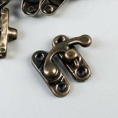 Арт Узор Замок металл для шкатулки "Классика" (набор 10 шт) 2,4х2,2х0,5 см