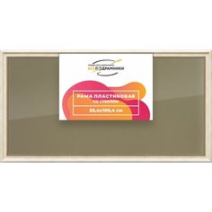 Рамка 55x100 для постера и фотографий, пластиковая, багетная, со стеклом и задником, ВсеПодрамники