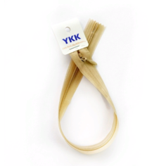 Молния YKK потайная неразъемная тип № 2 60 см арт. 573 бежевый