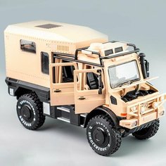 Машинка металлическая моделька Mercedes Unimog Camper Che Zhi