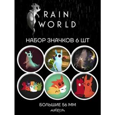 Значки на рюкзак Rain World игра Ani Koya