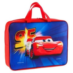 Папка с ручками А4, 35х27х10 см, текстиль, Тачки Disney