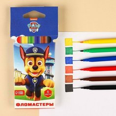 Фломастеры "Щенячий патруль", 6 цветов, вентилируемый колпачок PAW Patrol