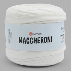 Пряжа для вязания YarnАrt Maccheroni 600гр +/-100 (90% восстановленный хлопок, 10% полиэстер) (3 молочный), 2 мотка