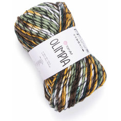 Пряжа Yarnart Olimpia белый-жёлтый-коричневый (1402), 20%шерсть/80% акрил, 100м, 100г, 3шт