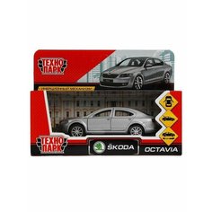 Машинка металлическая SKODA OCTAVIA 12 см инерционная Технопарк
