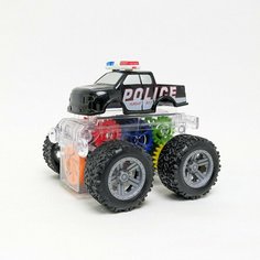 Машинка , монстр трек "биг-фут " полиция , с шестерёнками, на больших колесах с полным приводом Нет бренда