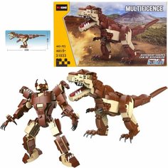 Конструктор Decool Тираннозавр-трансформер 443 детали WZ-26641 Junfa Toys