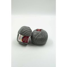 Пряжа из Троицка, Кроха, цвет: 48 - серый, 20% мериносовая шерсть, 80% акрил, длина: 135 м, 50 г. Х 2 шт. Троицкая камвольная фабрика