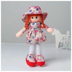 Мягкая игрушка «Кукла», в шляпке и платьишке, цвета микс Noname