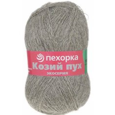 Пряжа Пехорка Козий пух натуральный/серый (371), 60%козий пух/40%шерсть, 250м 50г, 3шт