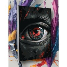 Картина по номерам красный глаз Круто красим