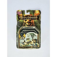 Пираты Карибского моря винтаж (2006 г.) фигурка Mega Bloks Pirates of the Caribbean Dead Mans Chest Jack Sparrow #1011 - 30 шт.