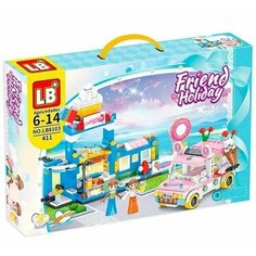 Конструктор Френдс Кондитерская с Led подсветкой / Friends Holiday LB 8103 / 411 деталей LB+