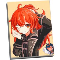 Набор для творчества Картина по номерам. Геншин дилюк 30*40 см CHR0115 Molly