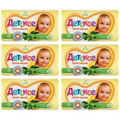 Весна Детское мыло С маслом оливы, 4*75 г, 6 штук