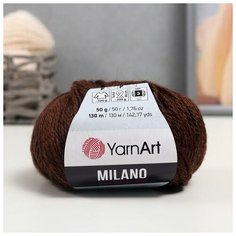 Пряжа "Milano" 8%альпака, 20%шерсть, 8%вискоза, 64%акрил 130м/50гр (871), 1шт Yarn Art