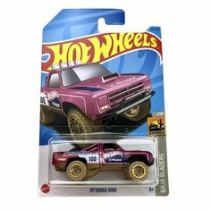 HKG73 Машинка игрушка Hot Wheels металлическая коллекционная 87 Dodge D100 розовый