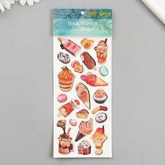 Наклейка пластик "Переливы. Сладости" 9,5х24,5 см, 2 штуки Noname