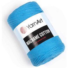 Пряжа YarnArt Macrame cotton тёмная бирюза (780), 85%хлопок/15%полиэстер, 225м, 250г, 2шт