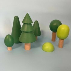 Деревянные игрушки "Лес" Запах дерева