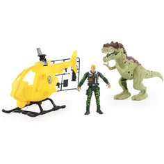 Игровой набор Chap Mei Охота на Тираннозавра на вертолете 542084, 11 дет.