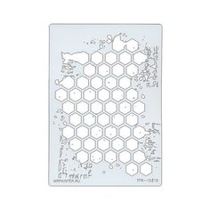 Держатели для штампов Mr.Painter TFR-10 Трафарет-маска 1 шт. 15 "Соты"