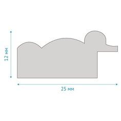 Рамка OfficeSpace пластиковая, 21*30 см, №7, темный орех (РП_6296)