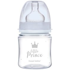 Canpol Babies Бутылочка антиколиковая с широким горлом PP EasyStart Royal Baby, 120 мл, с рождения, голубой