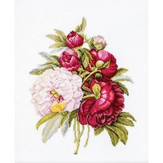 Набор для вышивания «Букет пионов», 20x26,5 см, Luca-S
