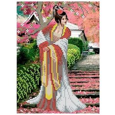Набор для вышивания бисером Каролинка "Японский сад"
