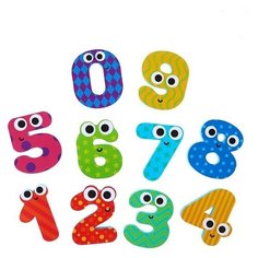 Набор игрушек для ванны "Цифры": фигурки-стикеры из EVA, 10 шт