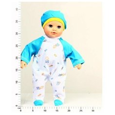 Одежда для куклы Комбинезон закрытый + шапочка 62 Колибри