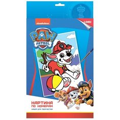 Набор для творчества LORI Картина по номерам Щенячий патруль Маршалл