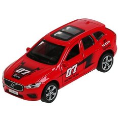 299806 Машина металл "volvo xc60 r-desing спорт" 12см, инерц, красный в кор. Технопарк