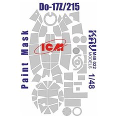 KAV models Окрасочная маска на остекление Do-17Z/215 (ICM), 1/48